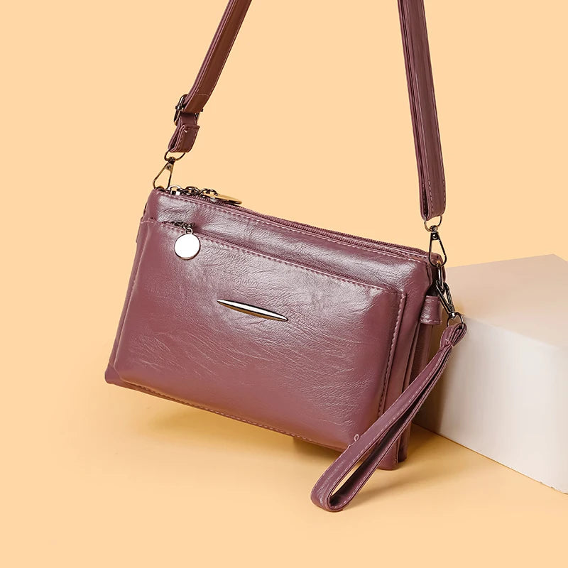 Luxury Designer Multilayer Ladies Handbags High Quality Leather Shoulder Bags Women 2025 Female Crossbody Bag Purses and  Sac Master Coach HQ
