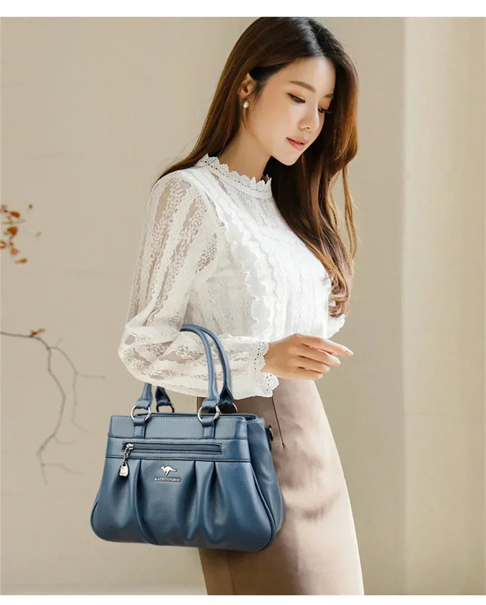 Luxury Handbags Women Bags Designer 3 Layers Leather Hand Bags Big Capacity Tote Bag for Women Vintage Top-handle Shoulder Bags Master Coach HQ