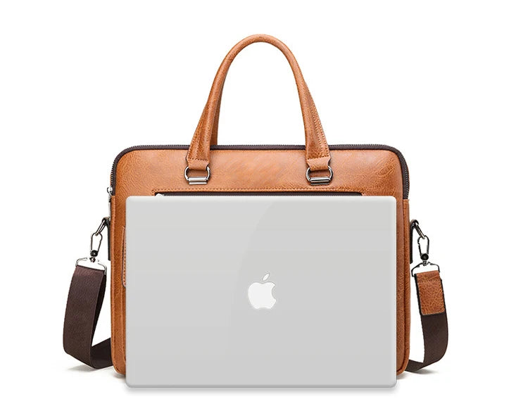 Luxury Brand Man Business Briefcase Bag PU Leather Messenger Shoulder Bag Men Office Lunch Bags For Laptop A4 File Male Handbags Master Coach HQ