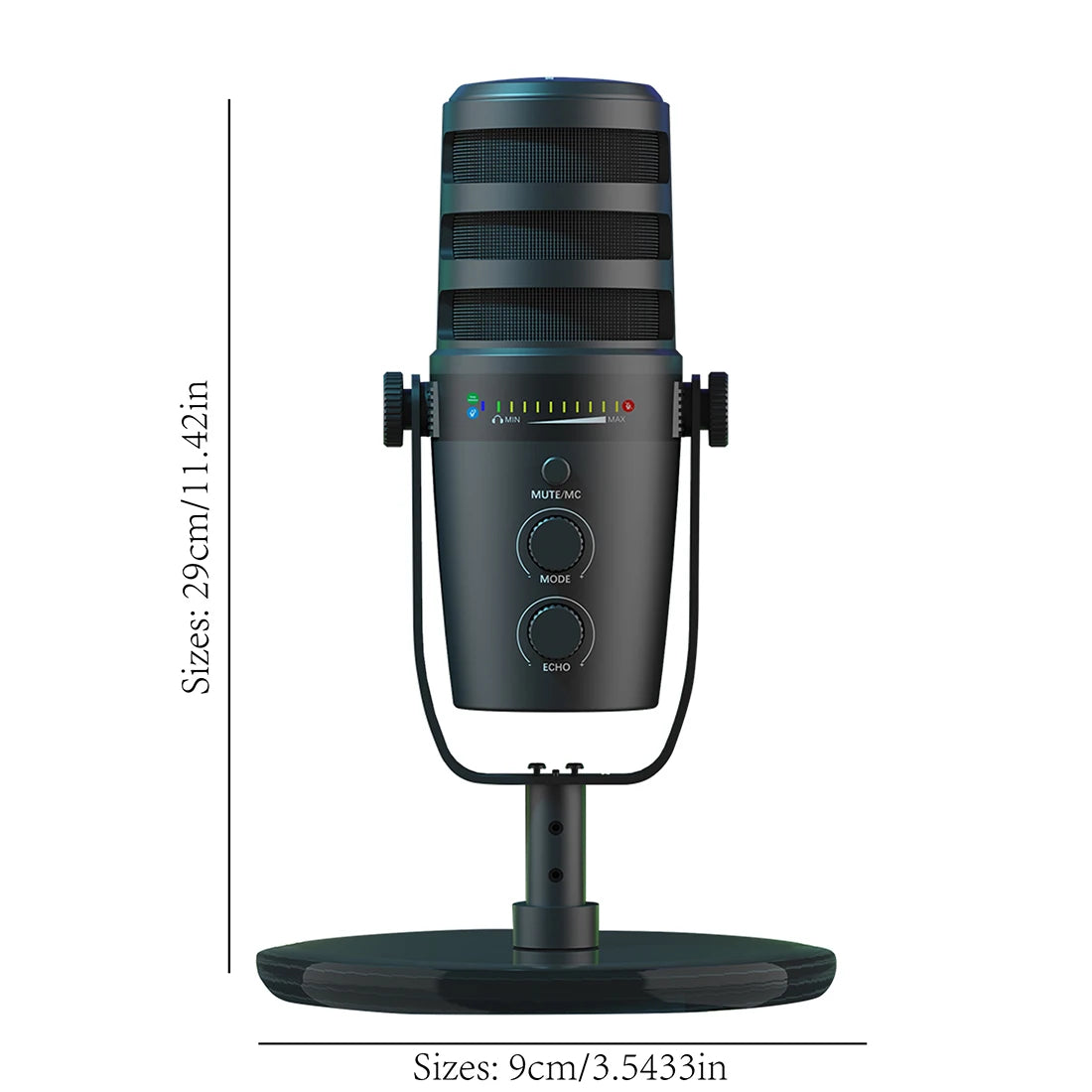 Professional USB Condenser Microphone Metal Reverb Noise-canceling Microphone For PC Recording Streaming Podcast Plug And Play Master Coach HQ