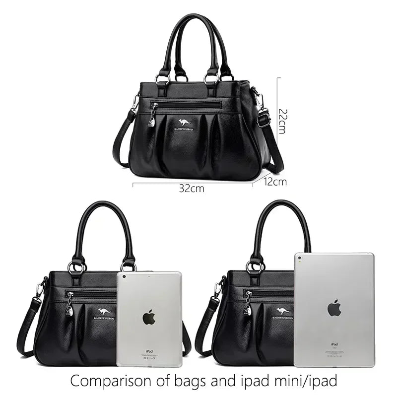 Luxury Handbags Women Bags Designer 3 Layers Leather Hand Bags Big Capacity Tote Bag for Women Vintage Top-handle Shoulder Bags Master Coach HQ