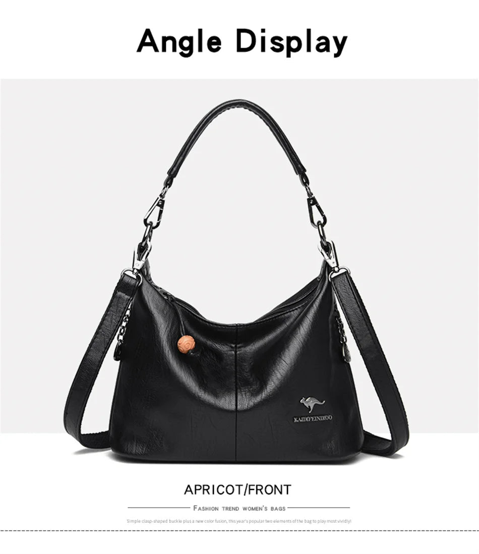 Luxury Handbags Women Bags Designer High-quality Leather Shoulder Bags for Women 2024 Casual Solid Color Purse and Handbags Sac Master Coach HQ