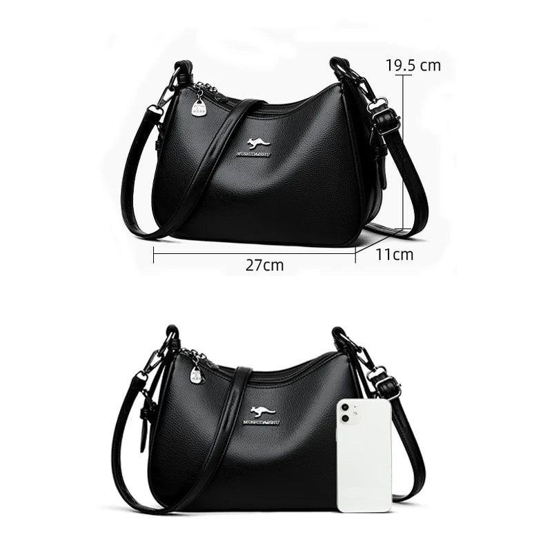 Luxury Designer Ladies Handbags New High Quality Leather Shoulder Bag For Women Female Retro And Minimalist Crossbody Bags Purse Master Coach HQ