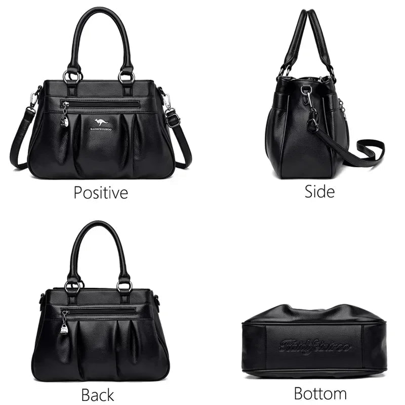 Luxury Handbags Women Bags Designer 3 Layers Leather Hand Bags Big Capacity Tote Bag for Women Vintage Top-handle Shoulder Bags Master Coach HQ