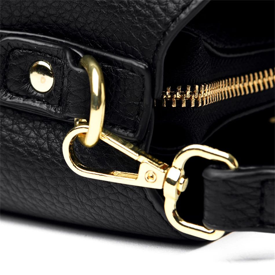 Luxury Designer High Quality Leather Women's Handbag Purses 3 Layers Multifunctional Ladies Shoulder Messenger Bags Sac Femme Master Coach HQ