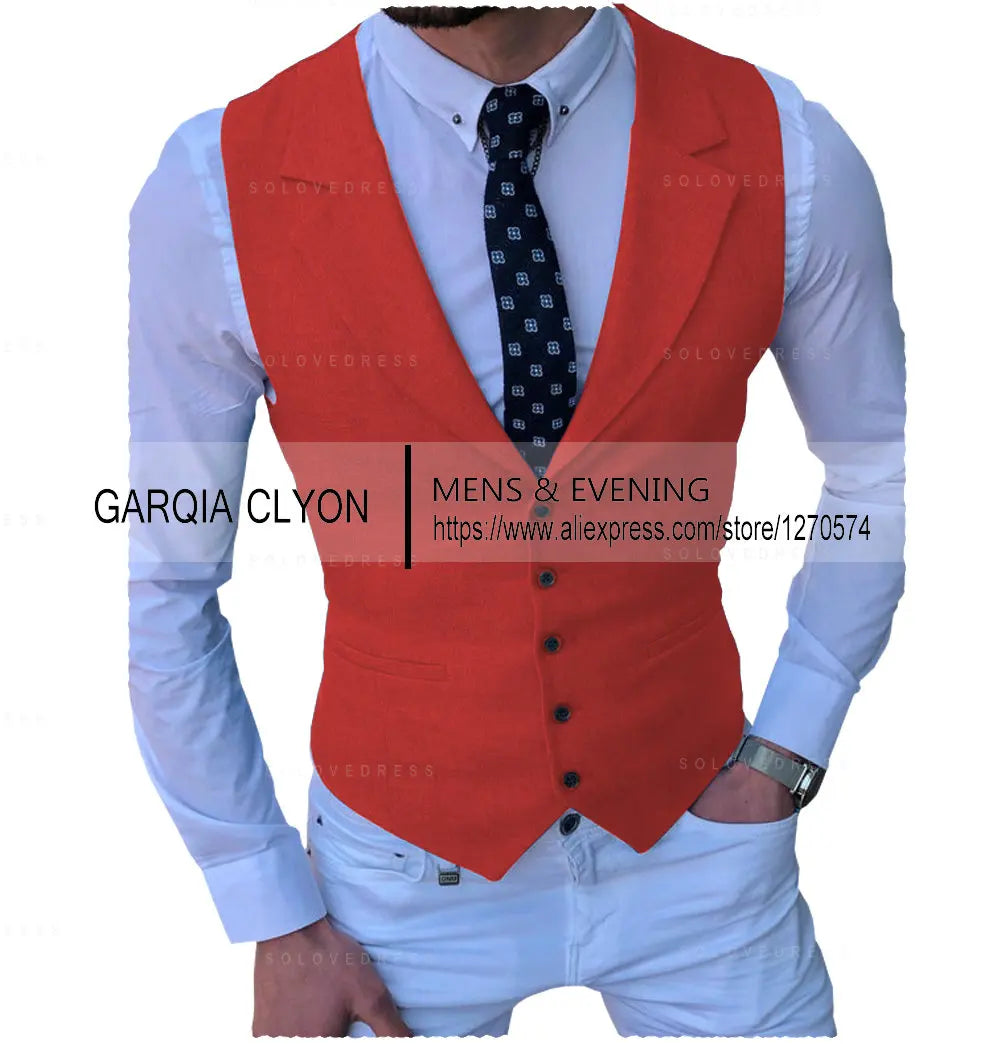Men's Suits Vest New Arrival Classic Single Breasted Casual  Business Formal Suits Waistcoat For Jacket Groomsmen For Wedding Master Coach HQ