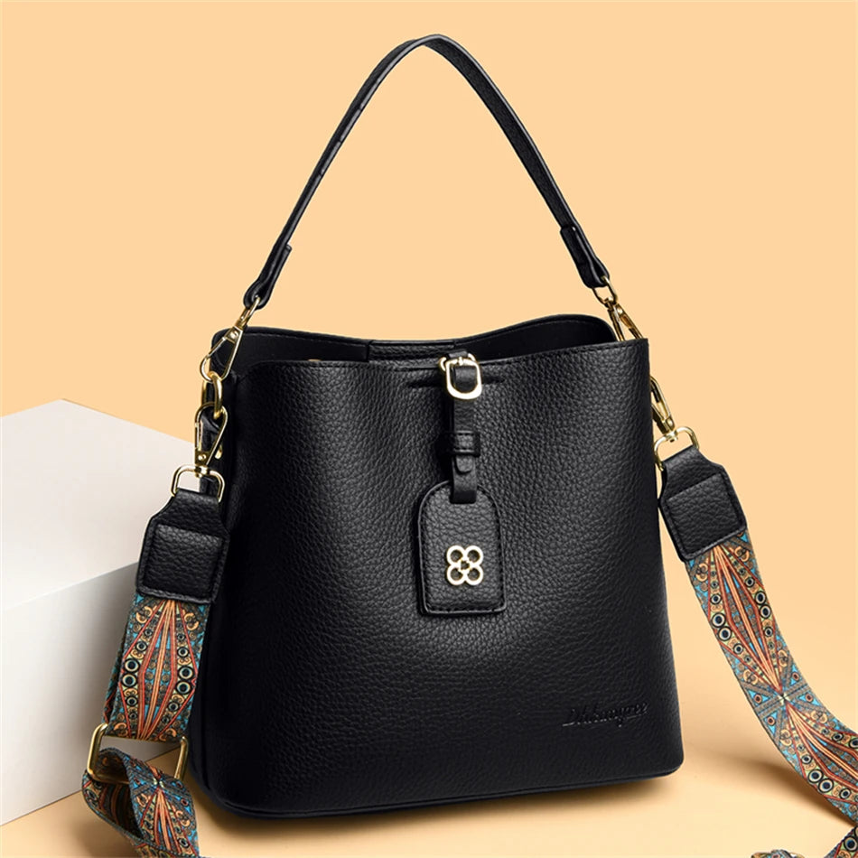 Luxury Designer High Quality Leather Women's Handbag Purses 3 Layers Multifunctional Ladies Shoulder Messenger Bags Sac Femme Master Coach HQ