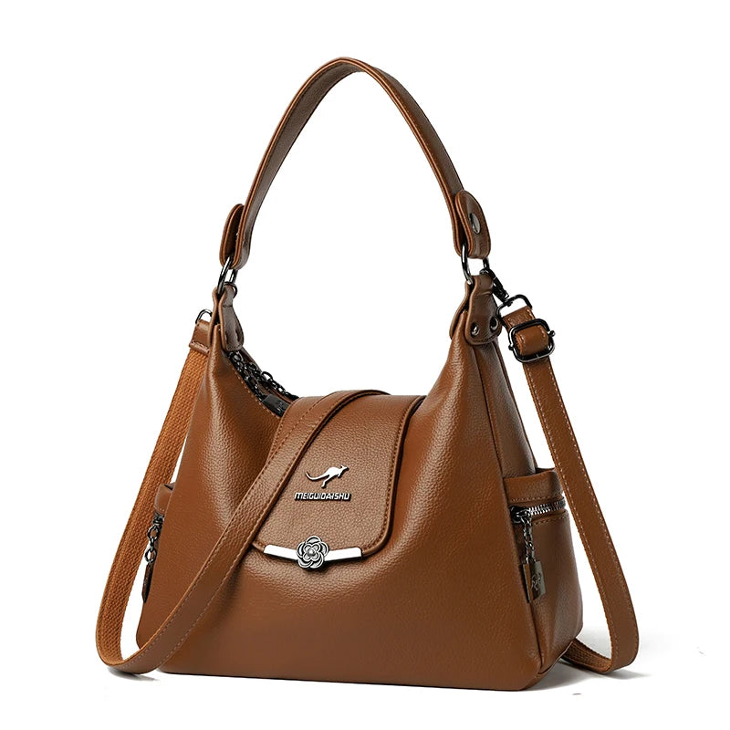 Luxury Handbags Women Shoulder Bags Designer Ladies Large Capacity Tote Famous Brand Quality Leather Crossbody Messenger Bag Master Coach HQ