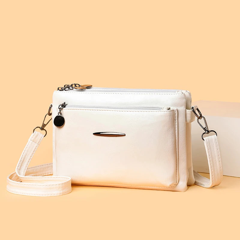 Luxury Designer Multilayer Ladies Handbags High Quality Leather Shoulder Bags Women 2025 Female Crossbody Bag Purses and  Sac Master Coach HQ