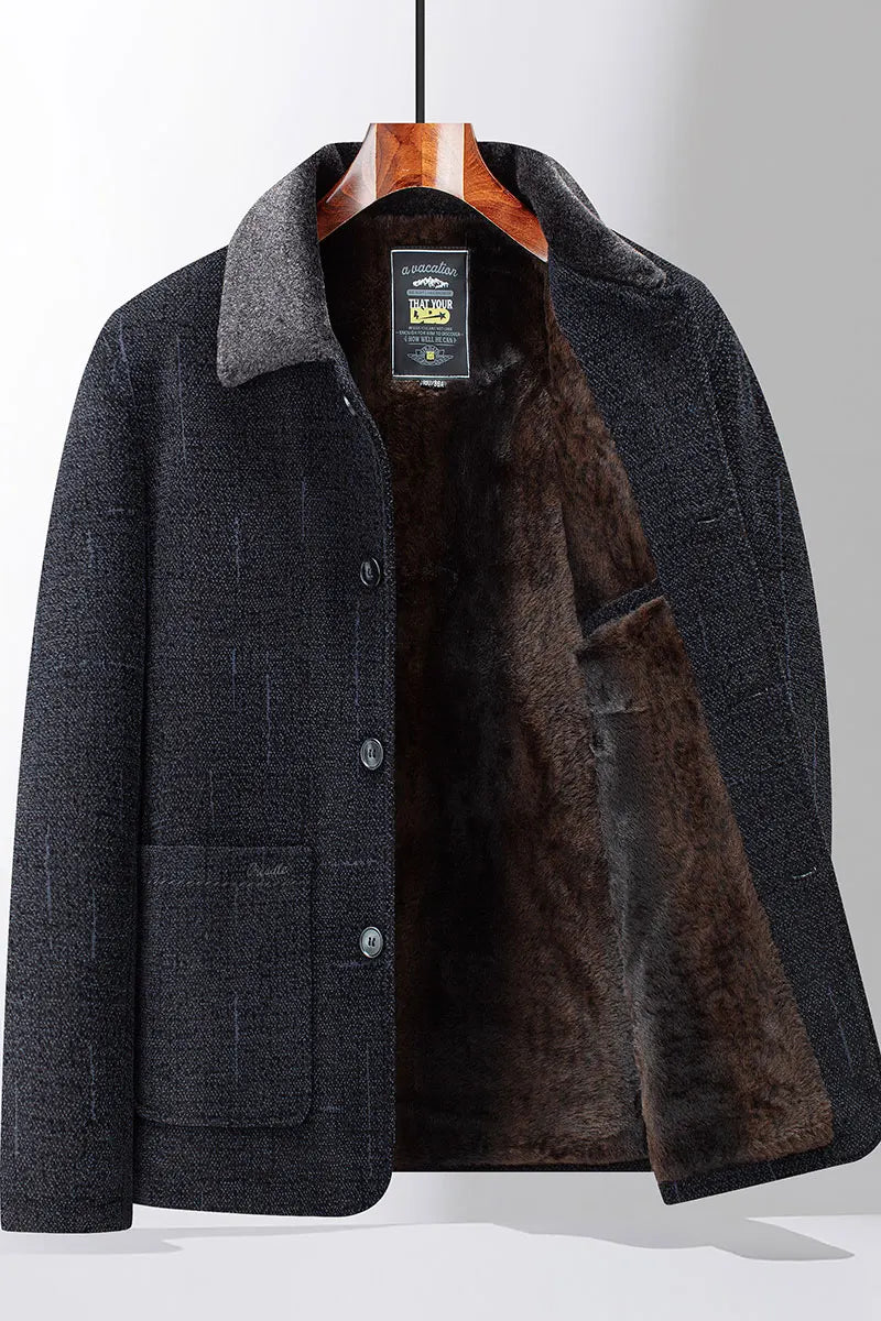 2024 Men Woolen Coats Men's business Casual Trench Coat Winter Coat with wool inner Man Autumn and Winter Wool Coat for Men Master Coach HQ