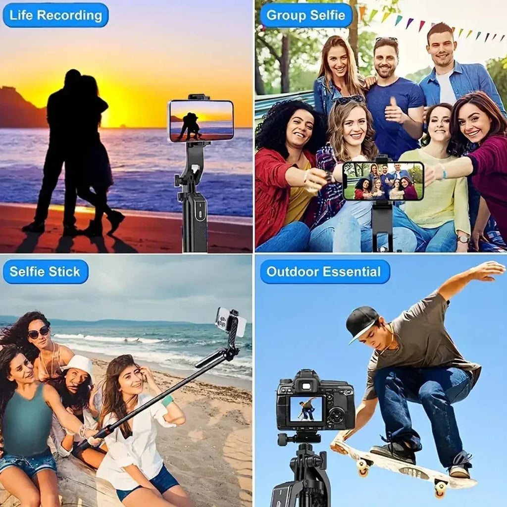 Portable camera tripod with wireless remote control and 360 ° rotation for video recording, video recording, and live streaming Master Coach HQ