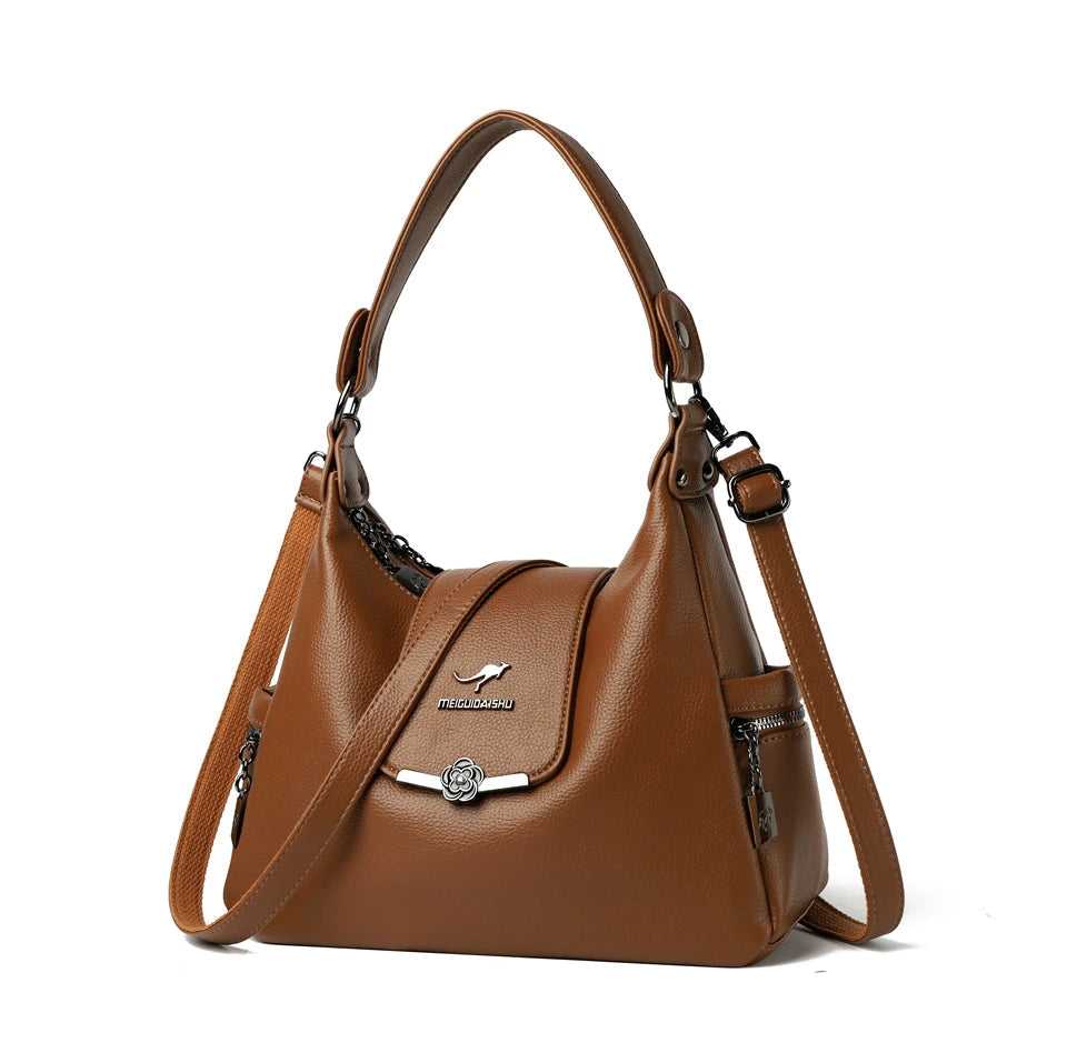 Luxury Handbags Women Shoulder Bags Designer Ladies Large Capacity Tote Famous Brand Quality Leather Crossbody Messenger Bag Master Coach HQ