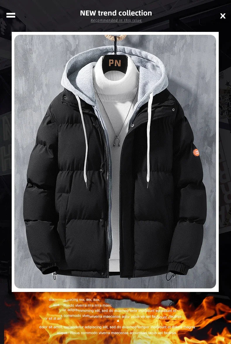 Male Coat Windbreaker Jackets For Men Fashion Parkas Autumn Winter Overcoat Men's Casual Jacket Keep Warm Windproof Hombre New Master Coach HQ