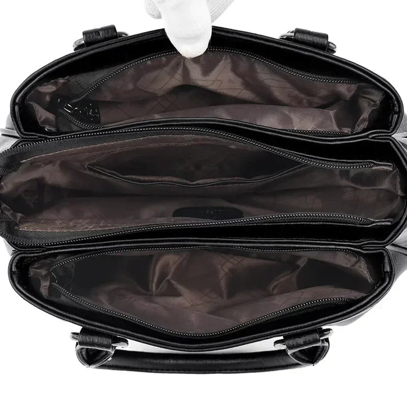 Luxury Handbags Women Bags Designer 3 Layers Leather Hand Bags Big Capacity Tote Bag for Women Vintage Top-handle Shoulder Bags Master Coach HQ