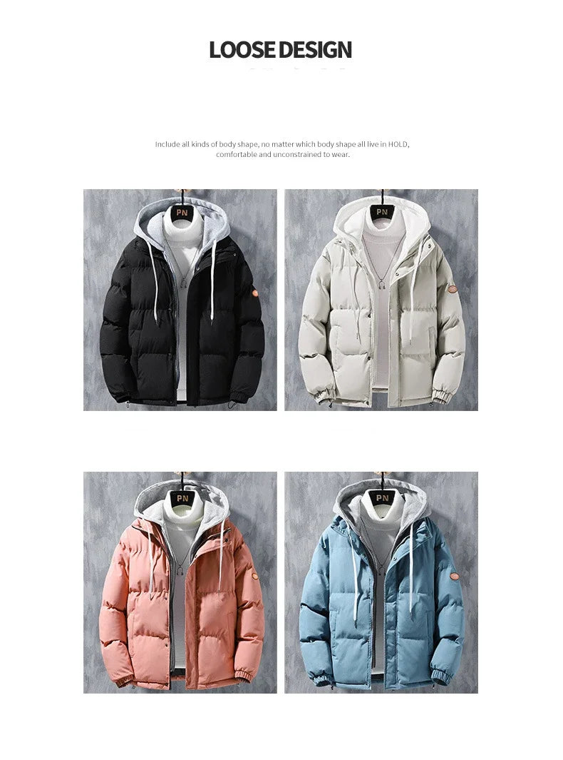 Male Coat Windbreaker Jackets For Men Fashion Parkas Autumn Winter Overcoat Men's Casual Jacket Keep Warm Windproof Hombre New Master Coach HQ