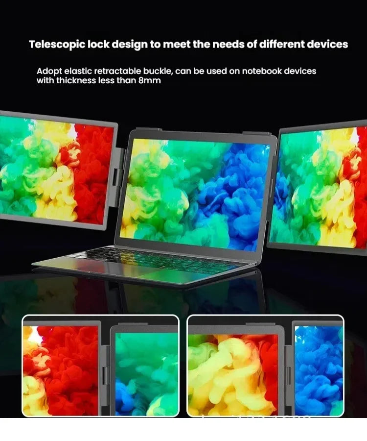 14" Portable dual monitor, FHD IPS screen USB-C/HDMI laptop extender for trading/programming/gaming Second display Master Coach HQ