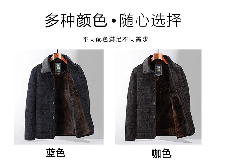 2024 Men Woolen Coats Men's business Casual Trench Coat Winter Coat with wool inner Man Autumn and Winter Wool Coat for Men Master Coach HQ