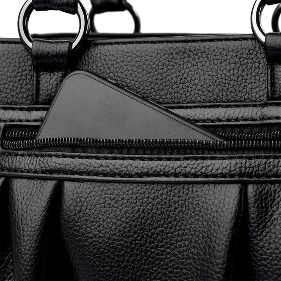 Luxury Handbags Women Bags Designer 3 Layers Leather Hand Bags Big Capacity Tote Bag for Women Vintage Top-handle Shoulder Bags Master Coach HQ