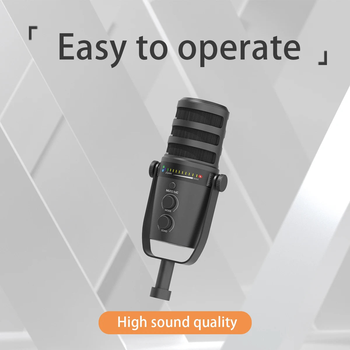 Professional USB Condenser Microphone Metal Reverb Noise-canceling Microphone For PC Recording Streaming Podcast Plug And Play Master Coach HQ