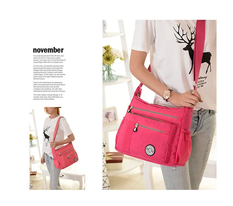 Luxury handbags women bags designer fashion nylon crossbody bags for women 2022 high capacity travel shoulder bags purses sac Master Coach HQ