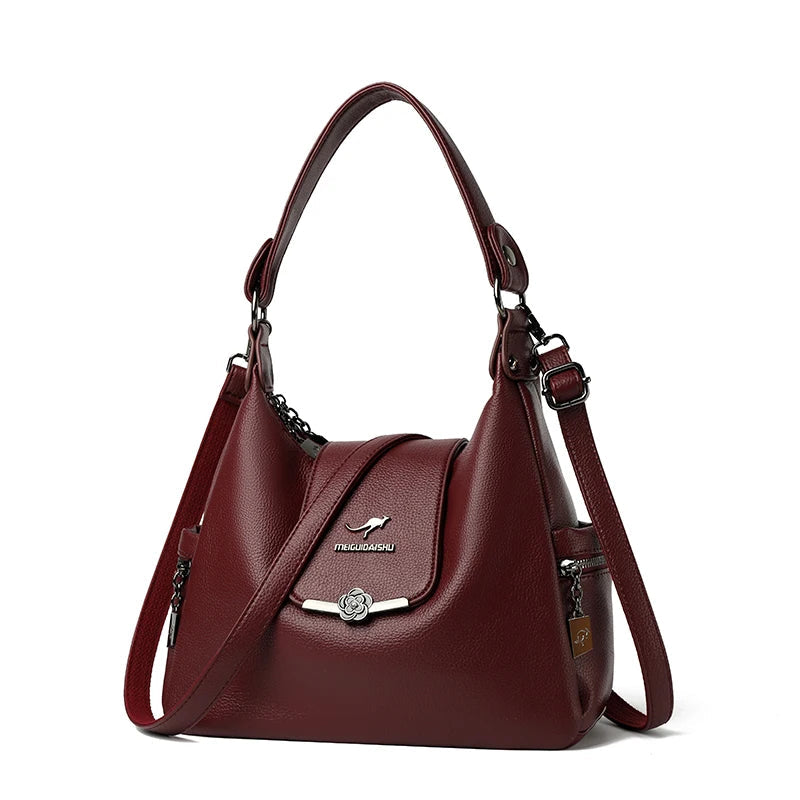 Luxury Handbags Women Shoulder Bags Designer Ladies Large Capacity Tote Famous Brand Quality Leather Crossbody Messenger Bag Master Coach HQ