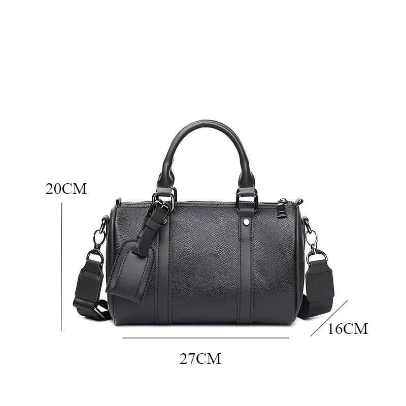 Luxury Men's Crossbody Bag New Fashion Design Crossbdoy Bags Men Soft PU Leather Male Shoulder Bag Barrel Shaped Handbag Master Coach HQ