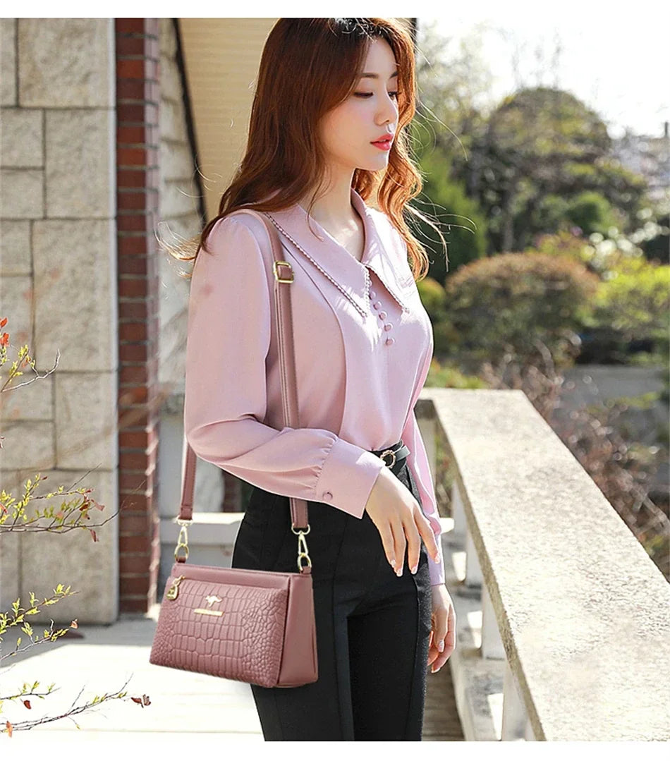 Luxury Designer Ladies Handbags High Quality Leather Shoulder Bags for Women 2025 Female Crossbody Bag Purses and Handbags Sac Master Coach HQ