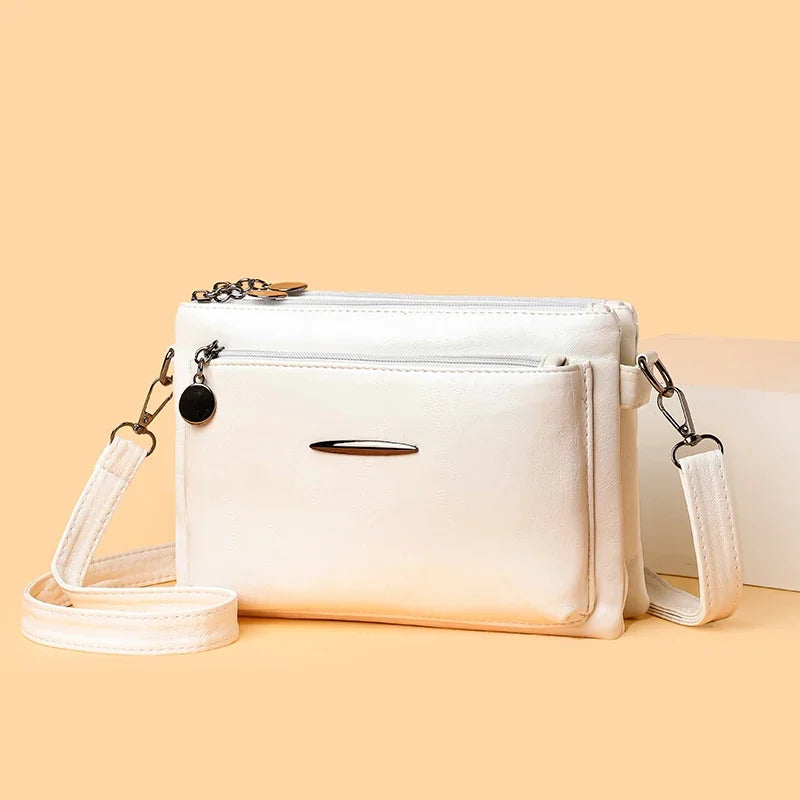 Luxury Designer Multilayer Ladies Handbags High Quality Leather Shoulder Bags Women 2025 Female Crossbody Bag Purses and  Sac Master Coach HQ