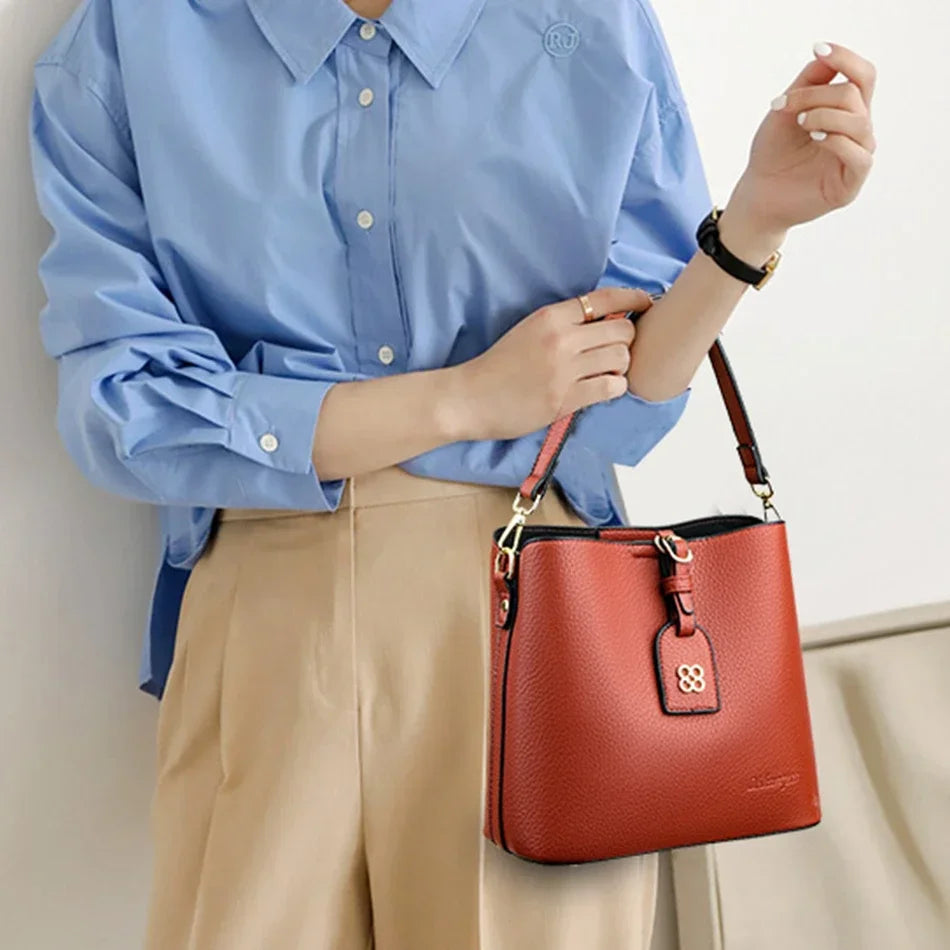 Luxury Designer High Quality Leather Women's Handbag Purses 3 Layers Multifunctional Ladies Shoulder Messenger Bags Sac Femme Master Coach HQ