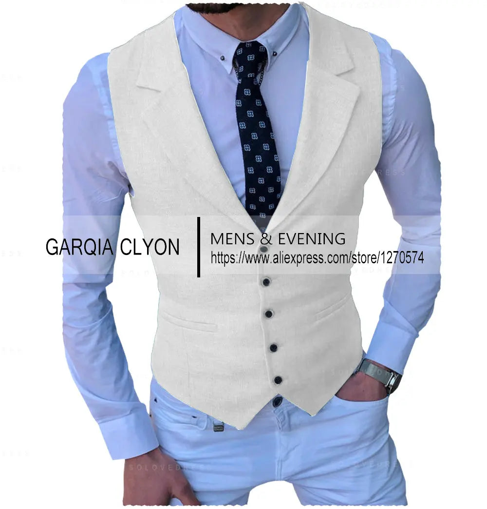 Men's Suits Vest New Arrival Classic Single Breasted Casual  Business Formal Suits Waistcoat For Jacket Groomsmen For Wedding Master Coach HQ