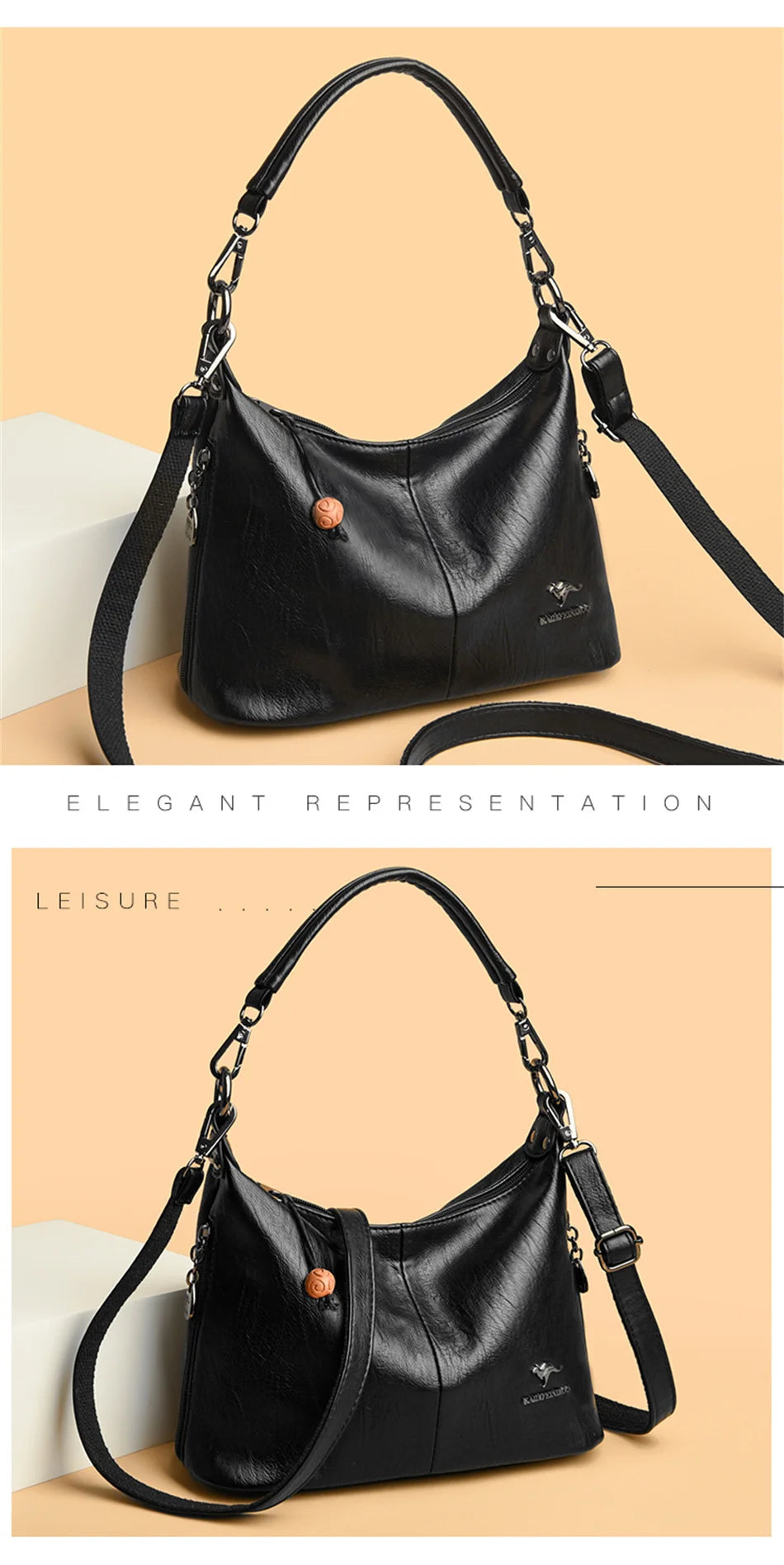 Luxury Handbags Women Bags Designer High-quality Leather Shoulder Bags for Women 2024 Casual Solid Color Purse and Handbags Sac Master Coach HQ