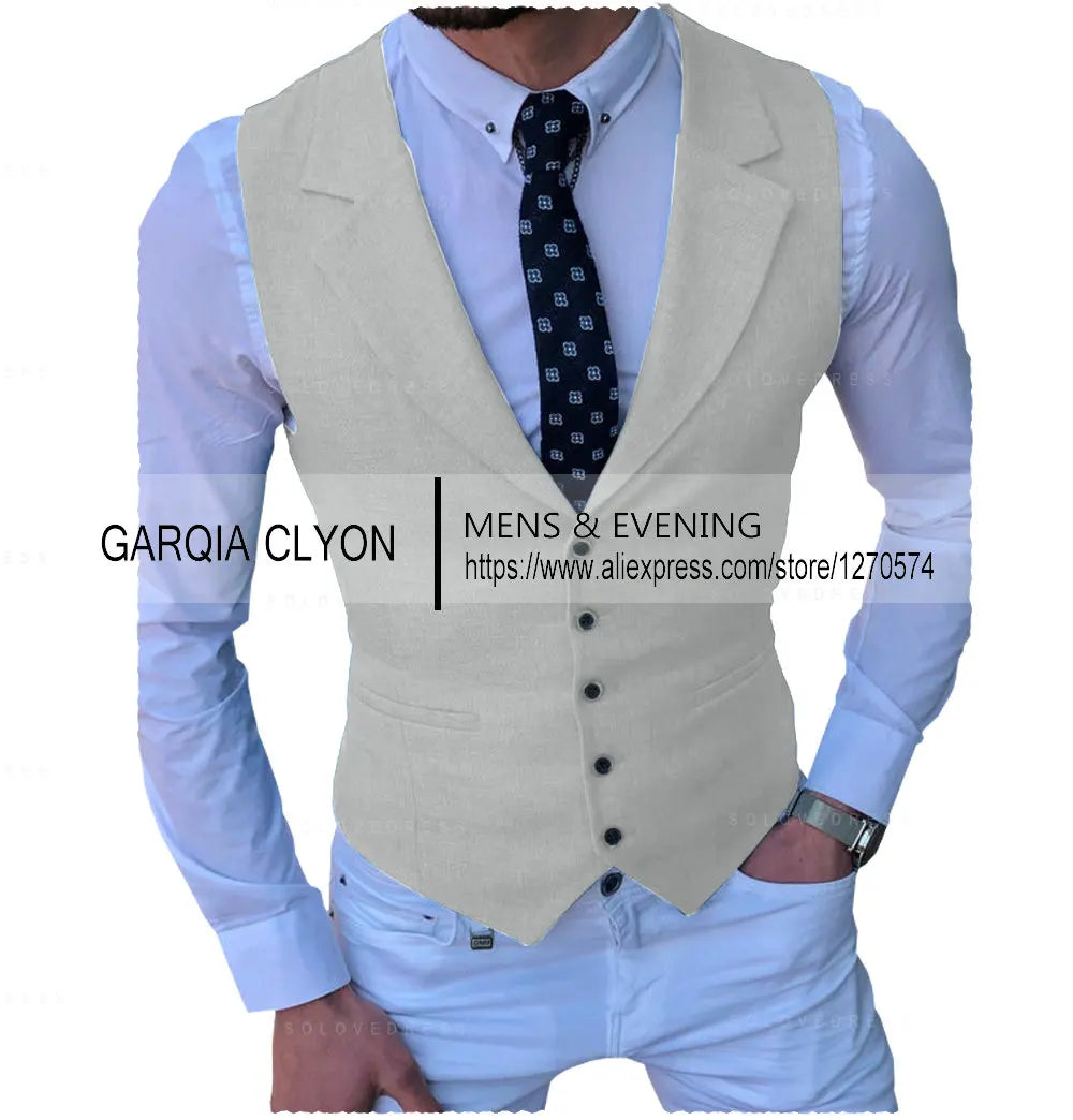 Men's Suits Vest New Arrival Classic Single Breasted Casual  Business Formal Suits Waistcoat For Jacket Groomsmen For Wedding Master Coach HQ