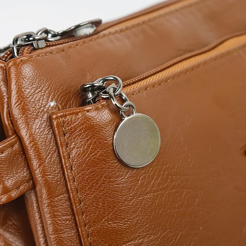 Luxury Designer Multilayer Ladies Handbags High Quality Leather Shoulder Bags Women 2025 Female Crossbody Bag Purses and  Sac Master Coach HQ