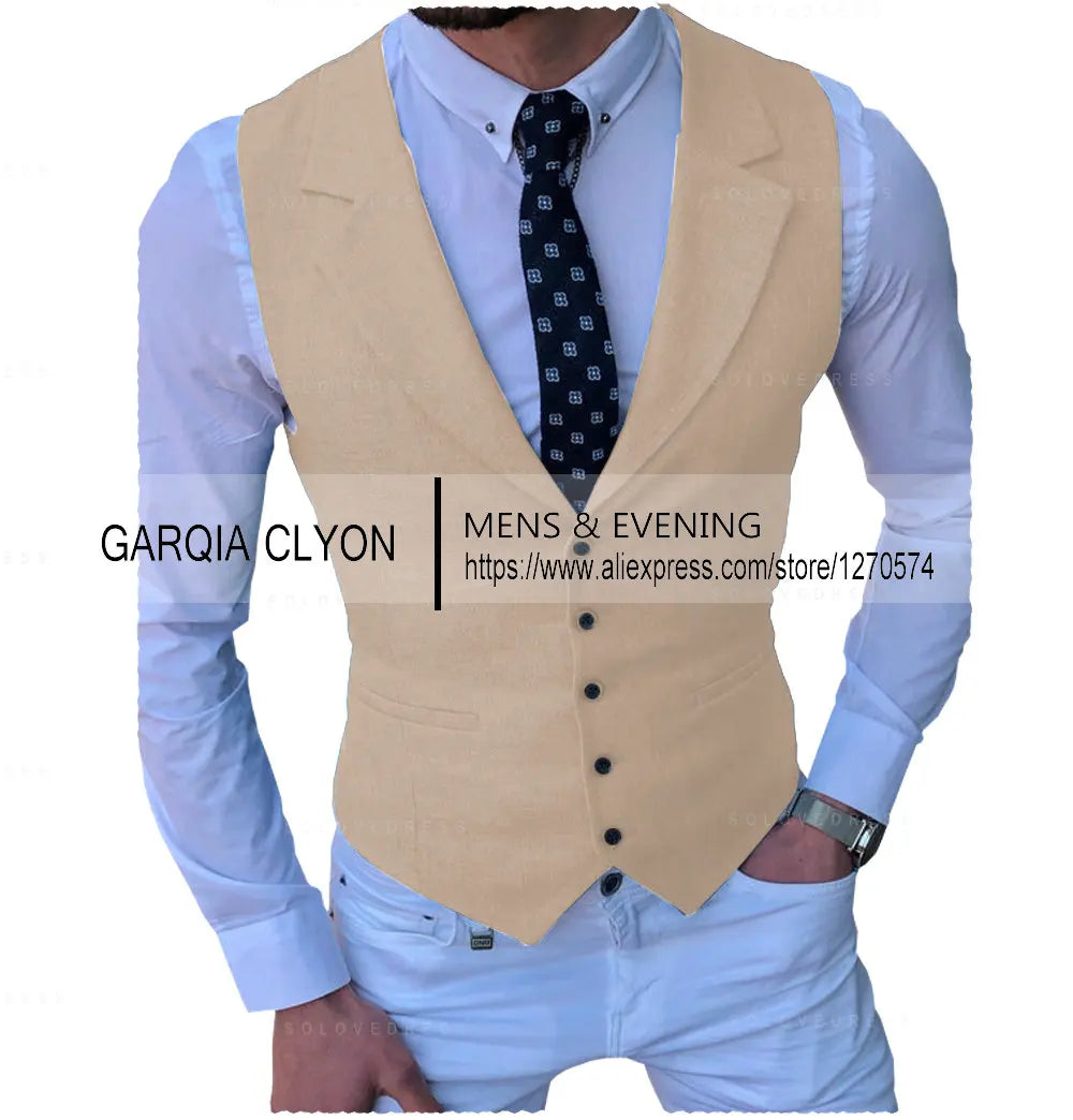 Men's Suits Vest New Arrival Classic Single Breasted Casual  Business Formal Suits Waistcoat For Jacket Groomsmen For Wedding Master Coach HQ