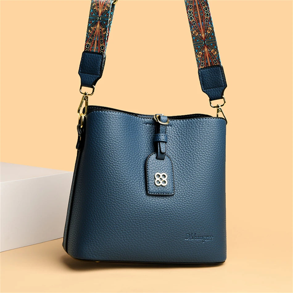 Luxury Designer High Quality Leather Women's Handbag Purses 3 Layers Multifunctional Ladies Shoulder Messenger Bags Sac Femme Master Coach HQ