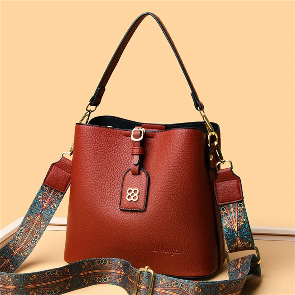 Luxury Designer High Quality Leather Women's Handbag Purses 3 Layers Multifunctional Ladies Shoulder Messenger Bags Sac Femme Master Coach HQ