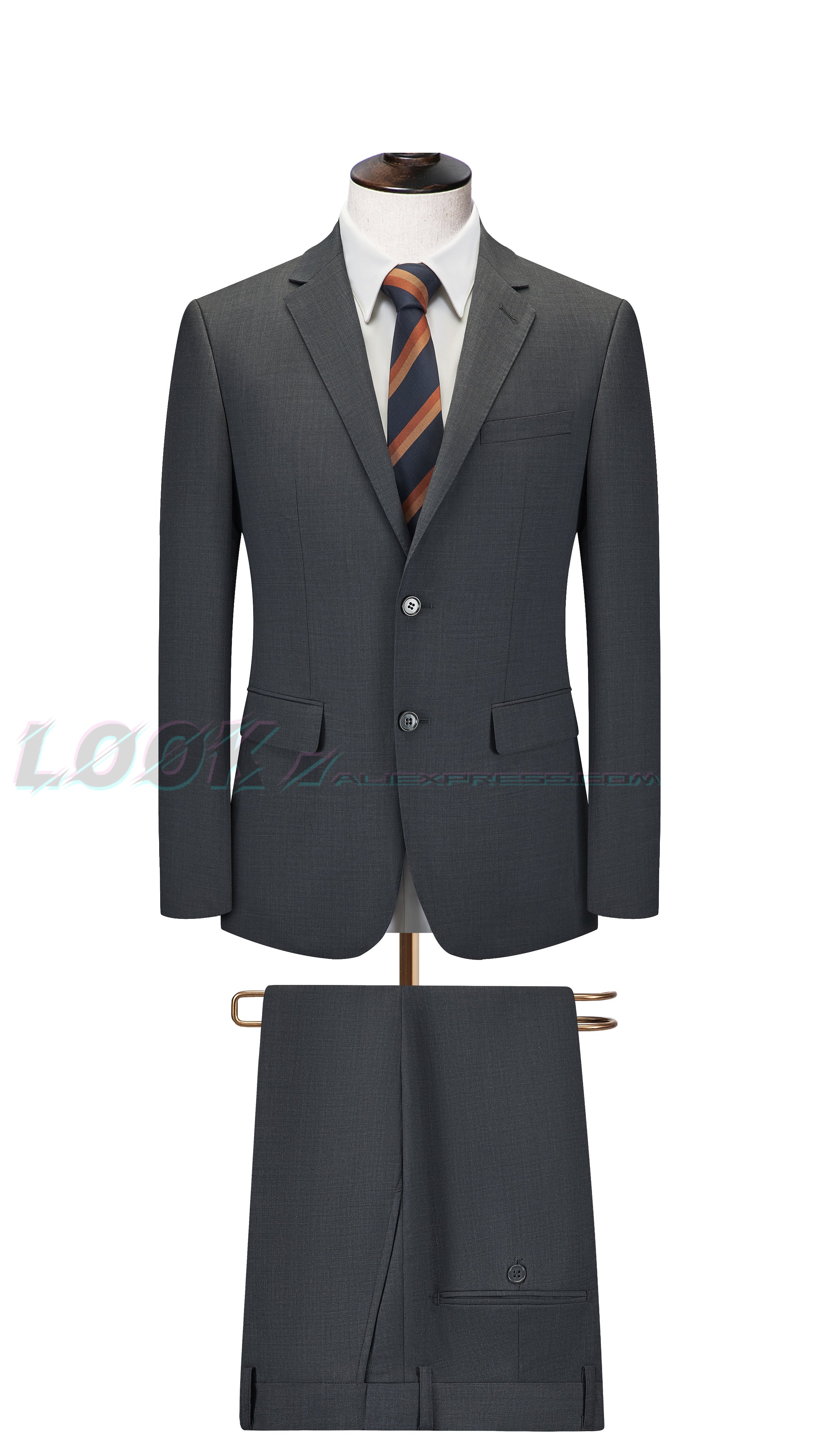 Men's Premium Suit -Business Suit, Professional Formal Wear, Ideal for Work and Weddings,50% Wool,Customizable Fit with 20 Sizes Master Coach HQ