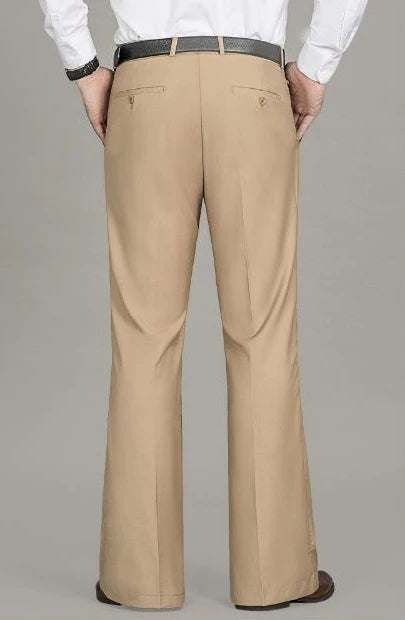 Business Trousers for Men Flared Social Tailoring Gray Bell Mouth Man Suits Pants Clothes Offer Fabric Fashion Classic Elegant Master Coach HQ