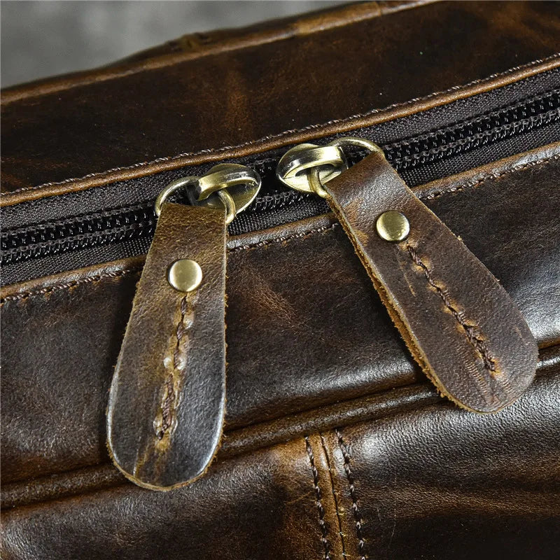 Luxury Genuine Leather Handbag for Men Travel Briefcase Male Leather Shoulder Bag Men's Business Laptop Bag Large Messenger Bags Master Coach HQ