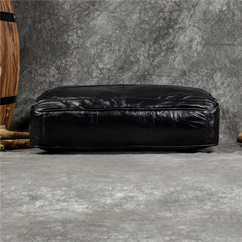 Luxury Genuine Leather Handbag for Men Travel Briefcase Male Leather Shoulder Bag Men's Business Laptop Bag Large Messenger Bags Master Coach HQ