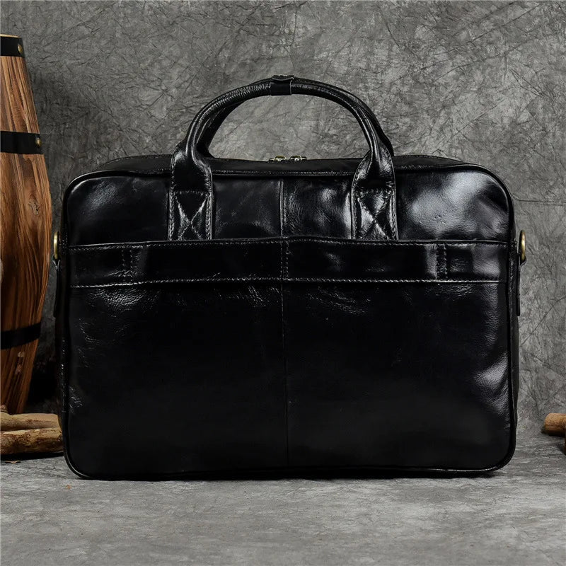 Luxury Genuine Leather Handbag for Men Travel Briefcase Male Leather Shoulder Bag Men's Business Laptop Bag Large Messenger Bags Master Coach HQ